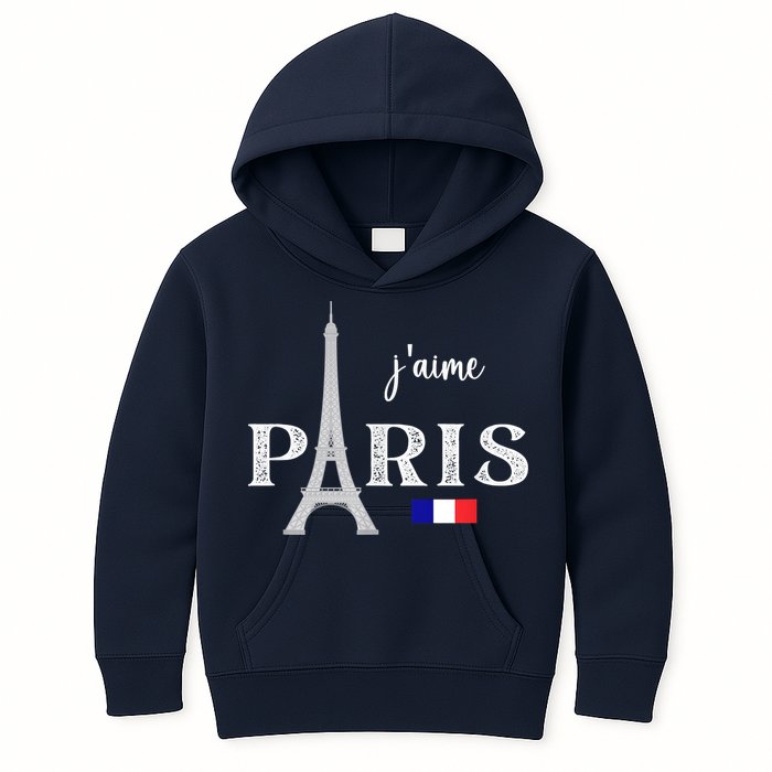 Paris France Eiffel Tower Souvenir Kids Hoodie