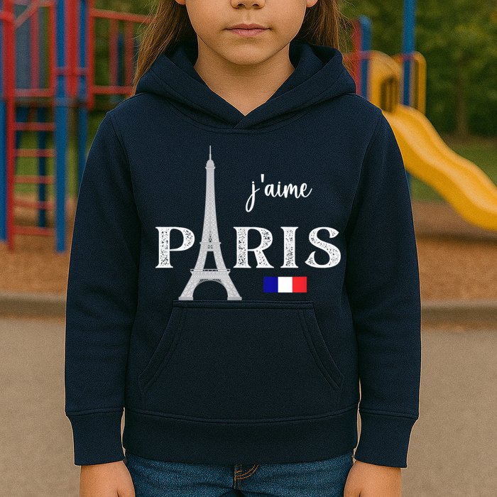 Paris France Eiffel Tower Souvenir Kids Hoodie