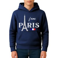 Paris France Eiffel Tower Souvenir Kids Hoodie