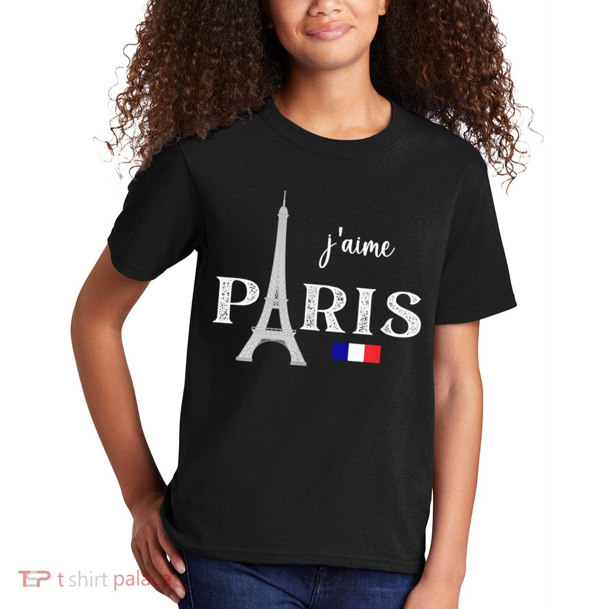 Paris France Eiffel Tower Souvenir Kids T-Shirt