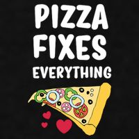 Pizza Fixes Everything Ladies PosiCharge Tri-Blend Wicking Tank