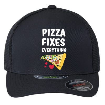 Pizza Fixes Everything Flexfit Unipanel Trucker Cap