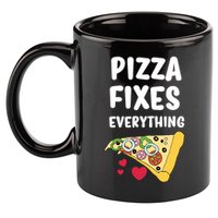 Pizza Fixes Everything 11oz C Handle Ceramic Mug