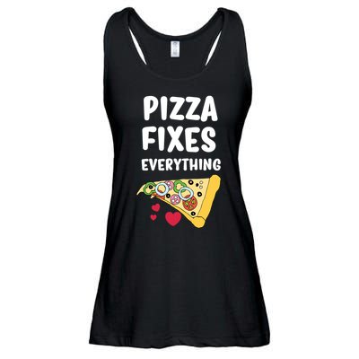 Pizza Fixes Everything Ladies Essential Flowy Tank