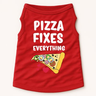 Pizza Fixes Everything Doggie Tank