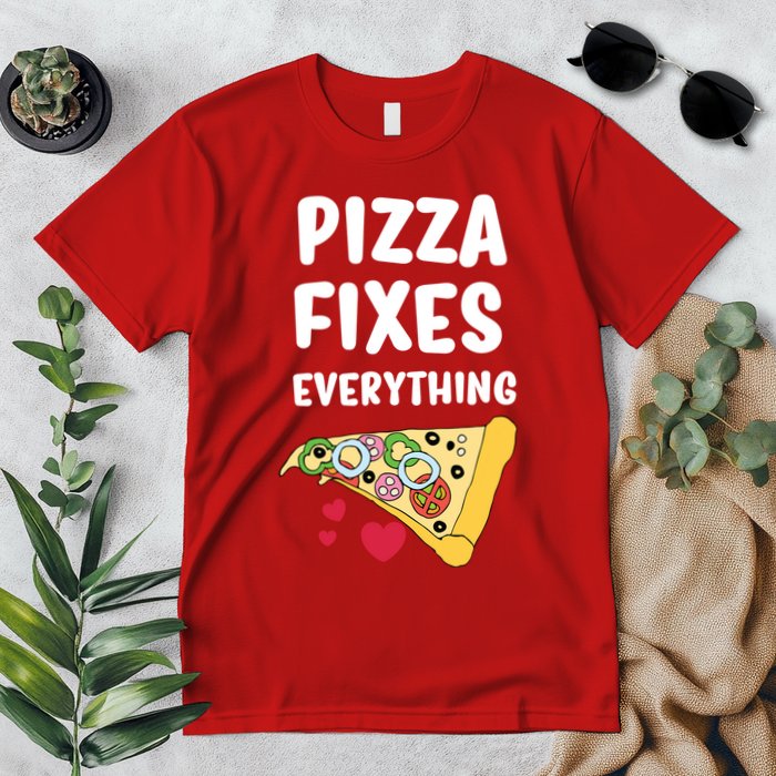 Pizza Fixes Everything Premium T-Shirt