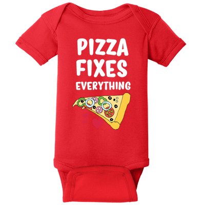 Pizza Fixes Everything Baby Bodysuit