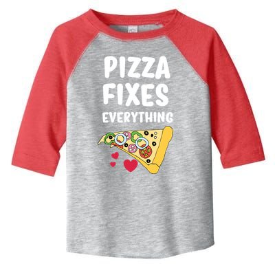 Pizza Fixes Everything Toddler Fine Jersey T-Shirt