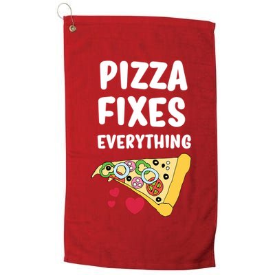 Pizza Fixes Everything Golf Towel