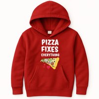 Pizza Fixes Everything Kids Hoodie