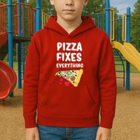 Pizza Fixes Everything Kids Hoodie
