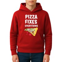 Pizza Fixes Everything Kids Hoodie
