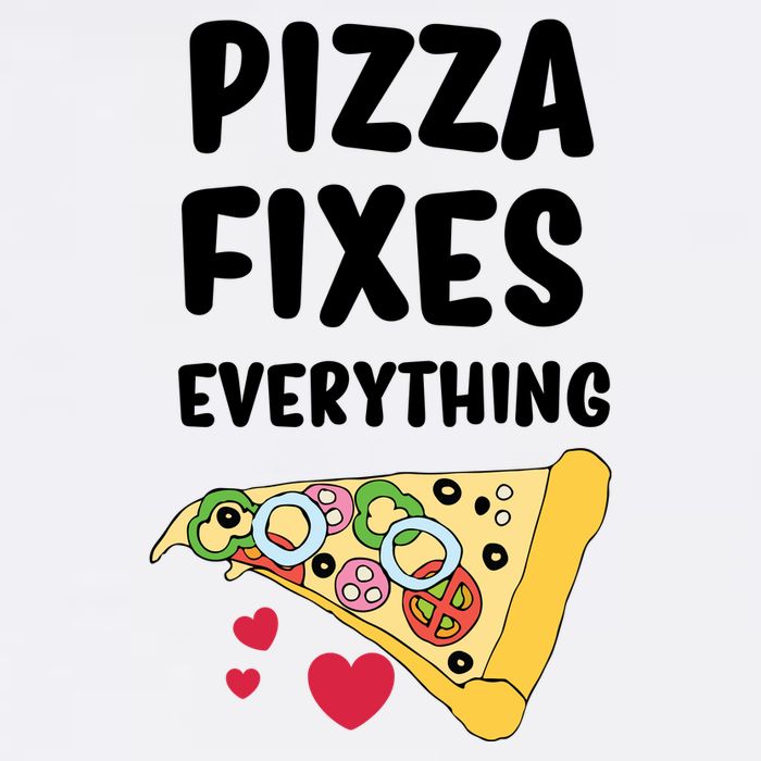 Pizza Fixes Everything Garment-Dyed Sweatshirt