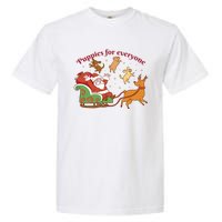 Puppies For Everyone Funny Santa Christmas Garment-Dyed Heavyweight T-Shirt