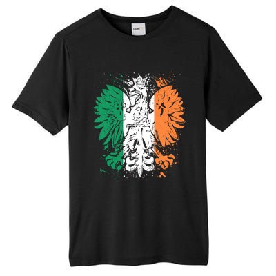 Polish Flag Eagle Irish Flag Colors Gift Great Gift Tall Fusion ChromaSoft Performance T-Shirt