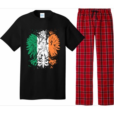 Polish Flag Eagle Irish Flag Colors Gift Great Gift Pajama Set