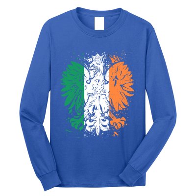 Polish Flag Eagle Irish Flag Colors Gift Great Gift Long Sleeve Shirt