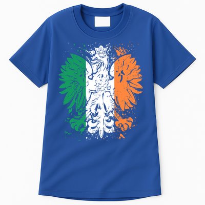 Polish Flag Eagle Irish Flag Colors Gift Great Gift Tall T-Shirt