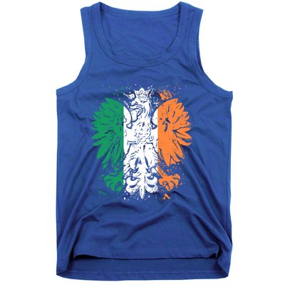 Polish Flag Eagle Irish Flag Colors Gift Great Gift Tank Top