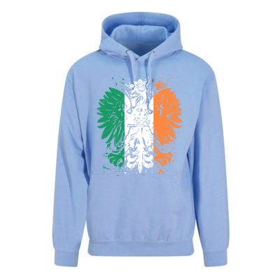 Polish Flag Eagle Irish Flag Colors Gift Great Gift Unisex Surf Hoodie