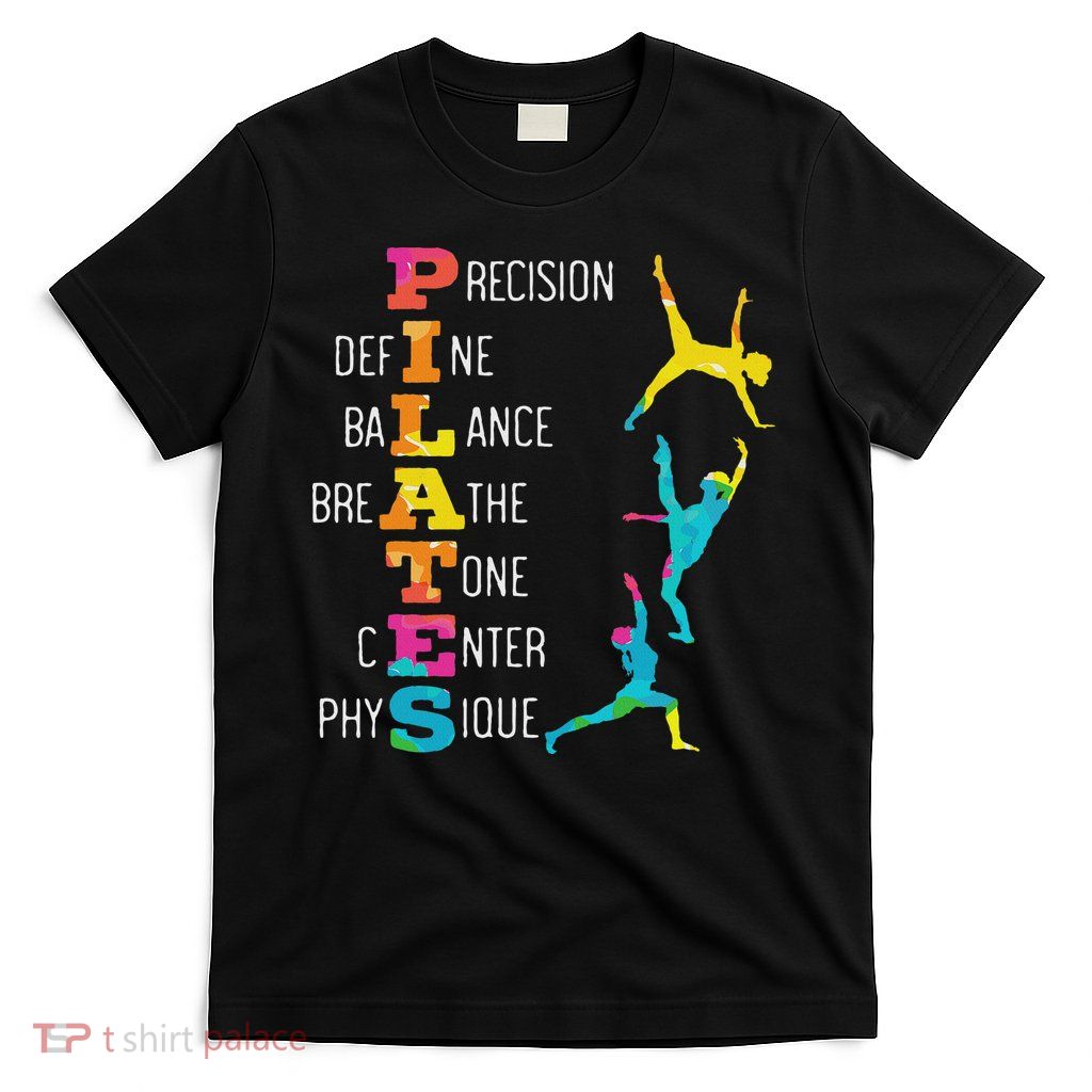 Pilates Fitness Exercise Training Contrology Meditation T-Shirt