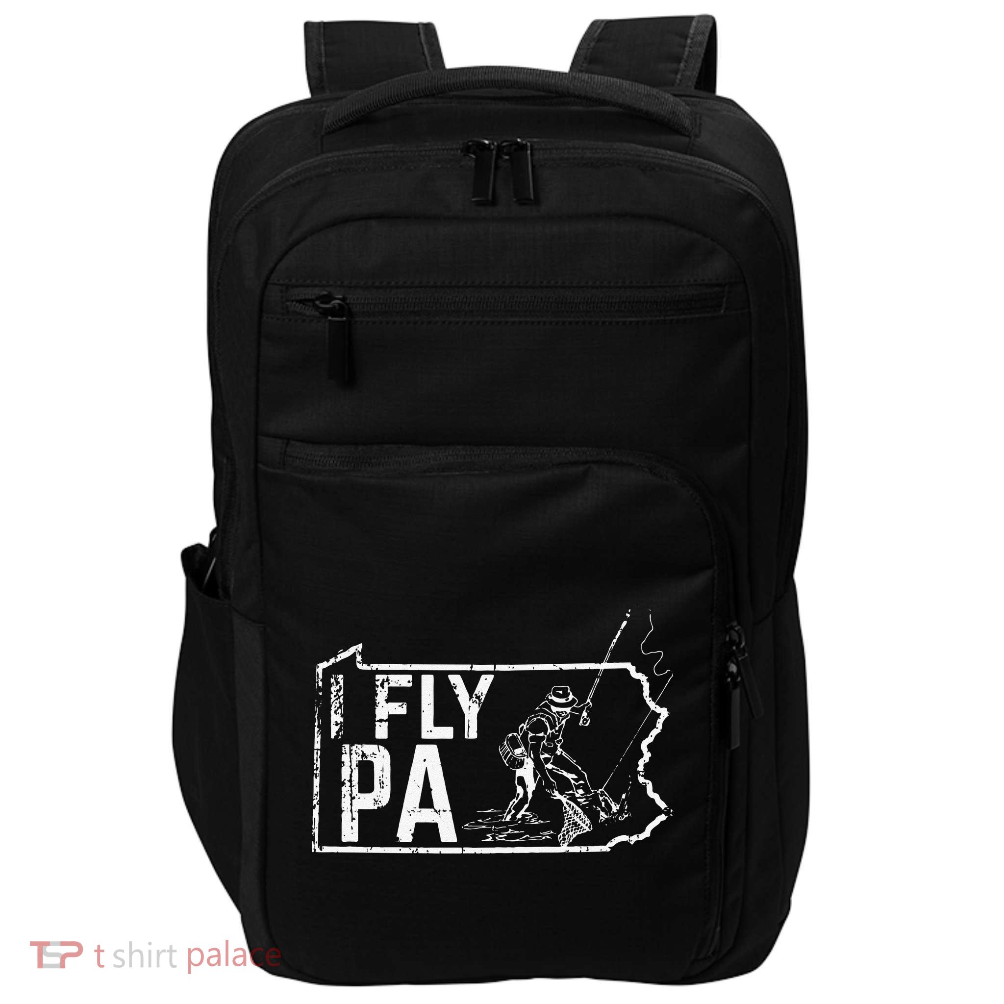 Pennsylvania Fly Fishing Fisherman Impact Tech Backpack