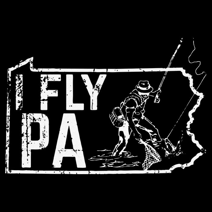 Pennsylvania Fly Fishing Fisherman Drawstring Bag