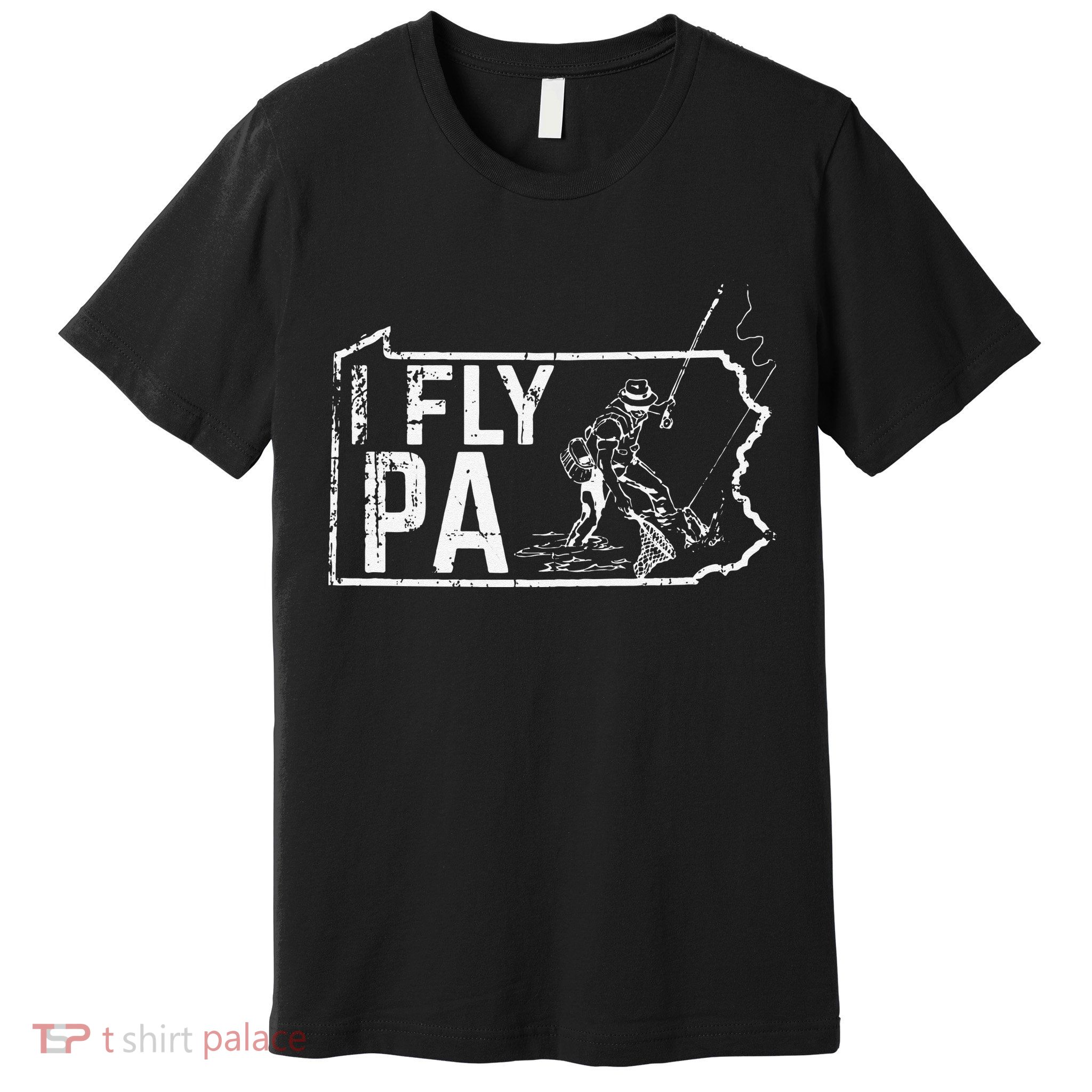 Pennsylvania Fly Fishing Fisherman Premium T-Shirt