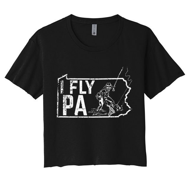 Pennsylvania Fly Fishing Fisherman Crop Top