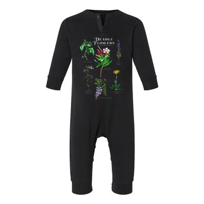 Poisonous Flowers Fleur Fatale Plant Halloween Gift Infant Fleece One Piece