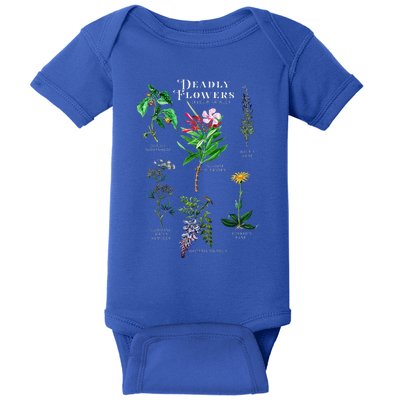 Poisonous Flowers Fleur Fatale Plant Halloween Gift Baby Bodysuit