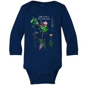 Poisonous Flowers Fleur Fatale Plant Halloween Gift Baby Long Sleeve Bodysuit