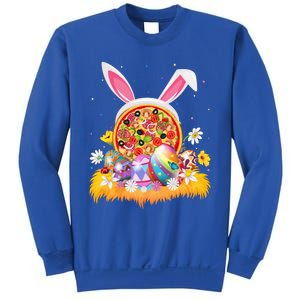 Pizza Fast Food Lover Easter Egg Funny Pizza Easter Sunday Great Gift Sweatshirt