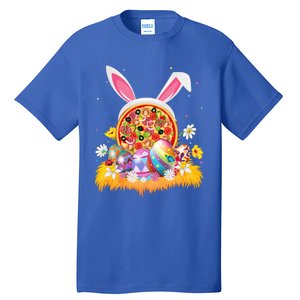 Pizza Fast Food Lover Easter Egg Funny Pizza Easter Sunday Great Gift Tall T-Shirt