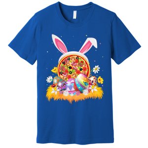 Pizza Fast Food Lover Easter Egg Funny Pizza Easter Sunday Great Gift Premium T-Shirt