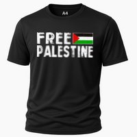 Palestine Flag Free Gaza Palestinian Proud Free Palestine Cooling Performance Crew T-Shirt
