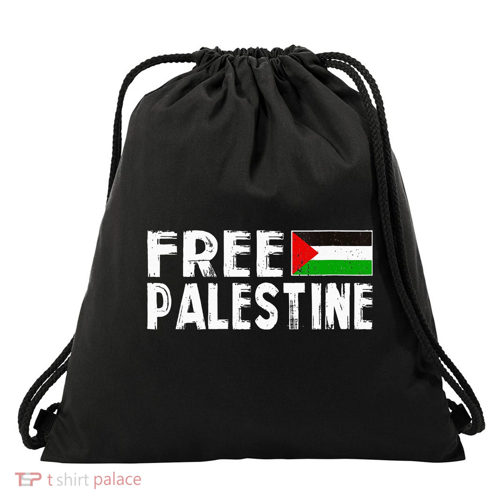 Palestine Flag Free Gaza Palestinian Proud Free Palestine Drawstring Bag