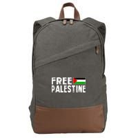 Palestine Flag Free Gaza Palestinian Proud Free Palestine Cotton Canvas Backpack