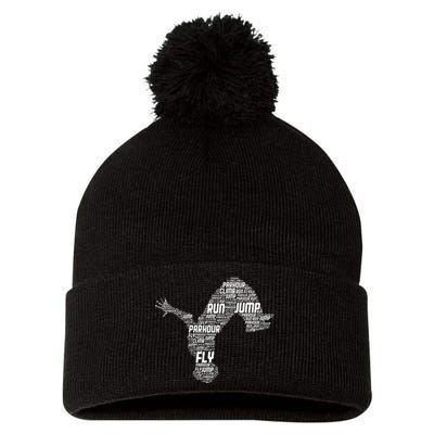 Parkour Freerunner Freerunning Traceur Pom Pom 12in Knit Beanie