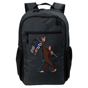 Police Fire First Responder Flag For Bigfoot Rock And Roll Daily Commute Backpack