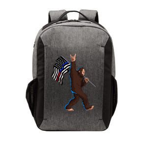 Police Fire First Responder Flag For Bigfoot Rock And Roll Vector Backpack