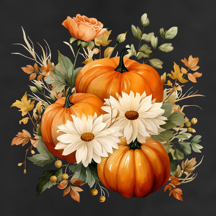 Pumpkin Fall Floral Festive Adult Drive Performance Visor