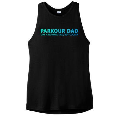 Parkour Father Free Running Parkour Dad Gift Ladies PosiCharge Tri-Blend Wicking Tank