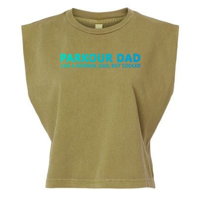 Parkour Father Free Running Parkour Dad Gift Garment-Dyed Women's Muscle Tee