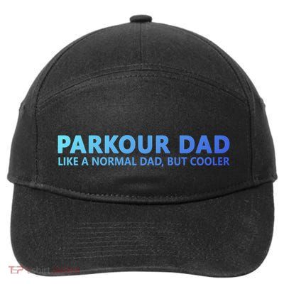 Parkour Father Free Running Parkour Dad Gift 7-Panel Snapback Hat
