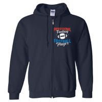 Professional Fantasy Football Game Player Draft League Day Full Zip Hoodie