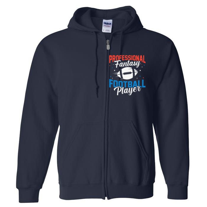 Professional Fantasy Football Game Player Draft League Day Full Zip Hoodie