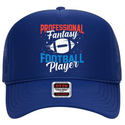 Professional Fantasy Football Game Player Draft League Day High Crown Mesh Back Trucker Hat