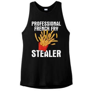 Professional French Fry Stealer Potato Food French Fries Ladies PosiCharge Tri-Blend Wicking Tank