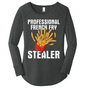 Professional French Fry Stealer Potato Food French Fries Women's Perfect Tri Tunic Long Sleeve Shirt